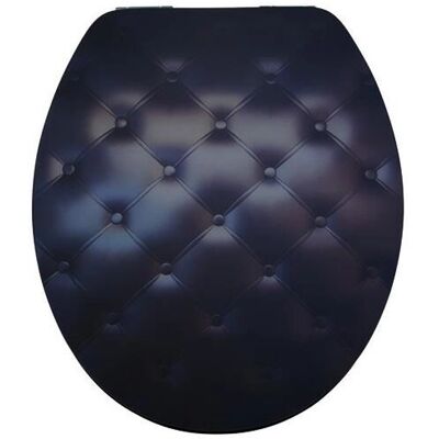 Diaqua Schwarzer WC-Sitz - Langlebig, Chromschaniere - Toilet seat Diaqua Schwarzer WC-Sitz - Langlebig, Chromschaniere - Toilet seat