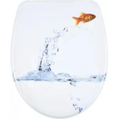 Diaqua 31171229 Siège de toilette dur - Multicolore - Publicité Diaqua 31171229 Siège de toilette dur - Multicolore - Publicité