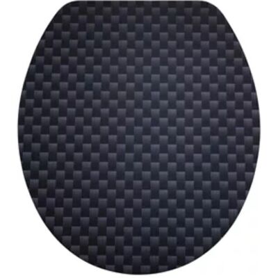 Diaqua Lyon Hart WC-Sitz - Schwarz - Toilettensitz Diaqua Lyon Hart WC-Sitz - Schwarz - Toilettensitz