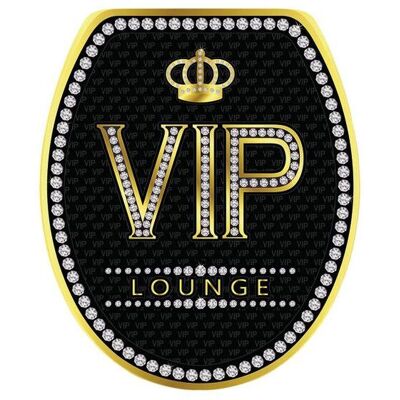 Diaqua VIP WC-Sitz - Schwarz, Gold - Toilet seat Diaqua VIP WC-Sitz - Schwarz, Gold - Toilet seat