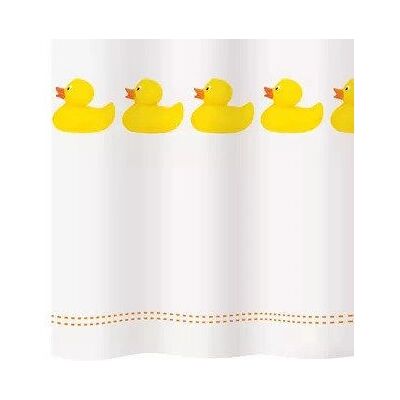 Diaqua Duckie Duschvorhang - Wasserabweisendes Polyester - 180x200 cm - Weiß, Gelb Diaqua Duckie Duschvorhang - Wasserabweisendes Polyester - 180x200 cm - Weiß, Gelb