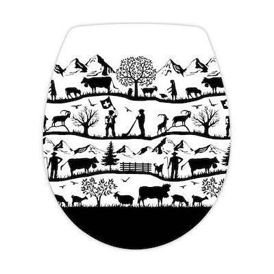 Diaqua - Nice Swiss Dreams - Schwarz - Toilet seat Diaqua - Nice Swiss Dreams - Schwarz - Toilet seat