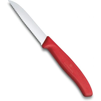 Coltello da Pelatura Victorinox - Rosso - 8cm Seghettato - Utensile da Cucina Coltello da Pelatura Victorinox - Rosso - 8cm Seghettato - Utensile da Cucina