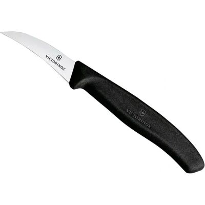 Victorinox Swiss Classic Kitchen Knife - Curved Blade - Black - 6cm/8cm Victorinox Swiss Classic Kitchen Knife - Curved Blade - Black - 6cm/8cm