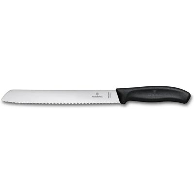 Couteau à pain Victorinox SwissClassic - Dentelé 21cm Noir - Publicité Couteau à pain Victorinox SwissClassic - Dentelé 21cm Noir - Publicité
