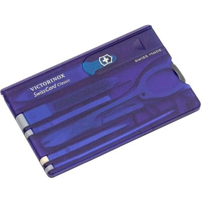 Victorinox SwissCard Classique Bleu - Kit manucure - Publicité Victorinox SwissCard Classique Bleu - Kit manucure - Publicité