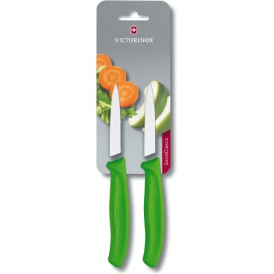 Ensemble de Couteaux de Légumes Victorinox - 8cm, 2 pièces, Qualité Suisse - Publicité Ensemble de Couteaux de Légumes Victorinox - 8cm, 2 pièces, Qualité Suisse - Publicité