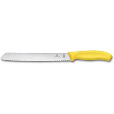 Victorinox Swiss Classic Gelber Brotmesser mit 21cm Klinge - Brotmesser Victorinox Swiss Classic Gelber Brotmesser mit 21cm Klinge - Brotmesser
