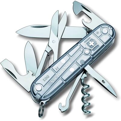 Victorinox Climber Sveitsisk kniv - 14 funksjoner, Gjennomsiktig sølv Victorinox Climber Sveitsisk kniv - 14 funksjoner, Gjennomsiktig sølv