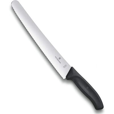 Victorinox Swiss Classic Schwarzer 26cm Zickzack Gebäckmesser - Gebäckmesser Victorinox Swiss Classic Schwarzer 26cm Zickzack Gebäckmesser - Gebäckmesser