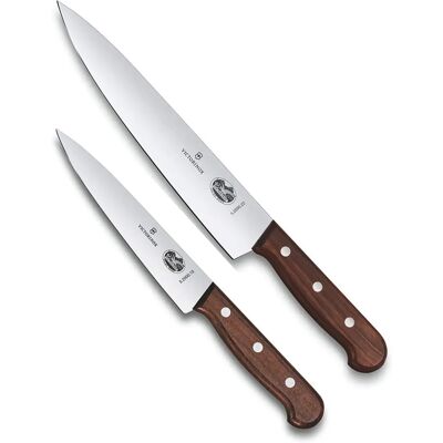 Victorinox Kjøkken Sett - Trerete Allround Kniver - 15cm & 22cm Victorinox Kjøkken Sett - Trerete Allround Kniver - 15cm & 22cm