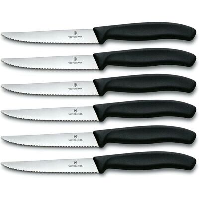 Conjunto de facas SwissClassic Victorinox - Aço inox de alto carbono, seguro para lava-louças Conjunto de facas SwissClassic Victorinox - Aço inox de alto carbono, seguro para lava-louças