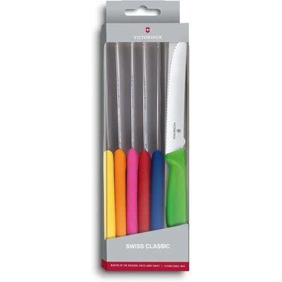 Victorinox Swiss Classic 6-delt Farvet Tomat- og Bordknivssæt - Køkkenknive Victorinox Swiss Classic 6-delt Farvet Tomat- og Bordknivssæt - Køkkenknive