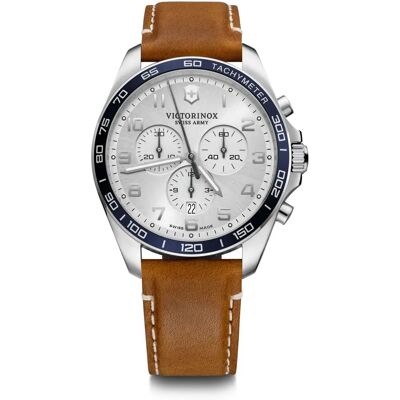 Victorinox FieldForce Classic Chrono - Silver White Brown Victorinox FieldForce Classic Chrono - Silver White Brown