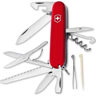 Victorinox Huntsman Punainen Sveitsiläinen armeijan linkkuveitsi - 15 toimintoa Victorinox Huntsman Punainen Sveitsiläinen armeijan linkkuveitsi - 15 toimintoa
