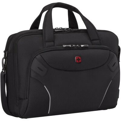 Sacoche ordinateur portable Wenger Cosmic Brief 14-16" avec compartiment pour tablette - noir - Publicité Sacoche ordinateur portable Wenger Cosmic Brief 14-16" avec compartiment pour tablette - noir - Publicité