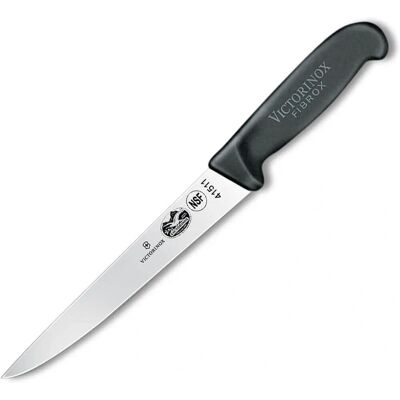 Victorinox Fibrox Couteau de découpe - 18cm - Couteau de viande - Publicité Victorinox Fibrox Couteau de découpe - 18cm - Couteau de viande - Publicité