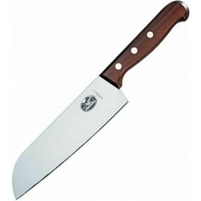 Victorinox Tre Santoku Kniv - 17cm, Trehåndtak, Høy Kvalitet Stål - Kjøkkenverktøy Victorinox Tre Santoku Kniv - 17cm, Trehåndtak, Høy Kvalitet Stål - Kjøkkenverktøy