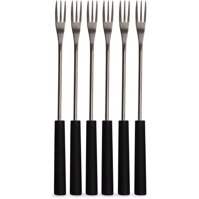 TTM Käsefondue Gabeln - Käsefondue Gabeln - Black/Silver - Stainless steel - Fondue forks TTM Käsefondue Gabeln - Käsefondue Gabeln - Black/Silver - Stainless steel - Fondue forks