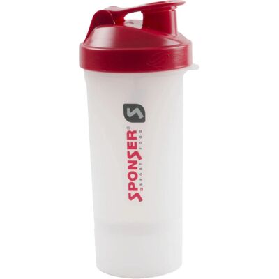 Sponser - Smartshake Sports - Rouge - 0.6L - Shaker bottle - Publicité Sponser - Smartshake Sports - Rouge - 0.6L - Shaker bottle - Publicité