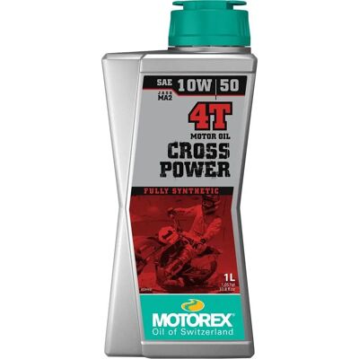 Motorex Cross Power 4T 10W-50 Huile moteur - 1L - Publicité Motorex Cross Power 4T 10W-50 Huile moteur - 1L - Publicité