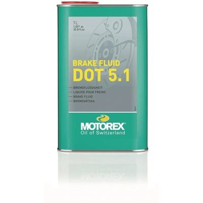 Liquido freni Motorex DOT 5.1 - Frizione e freni idraulici - 1L Liquido freni Motorex DOT 5.1 - Frizione e freni idraulici - 1L