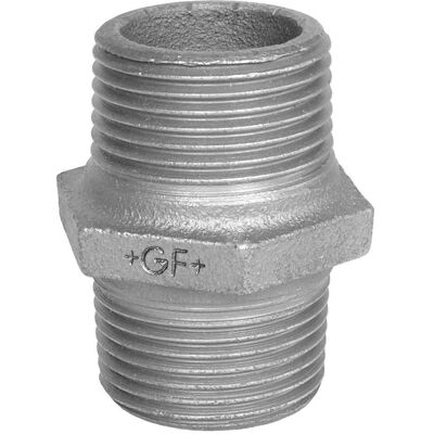 Georg Fischer 1" Støbejern sekskantnippel - Rørfitting Georg Fischer 1" Støbejern sekskantnippel - Rørfitting