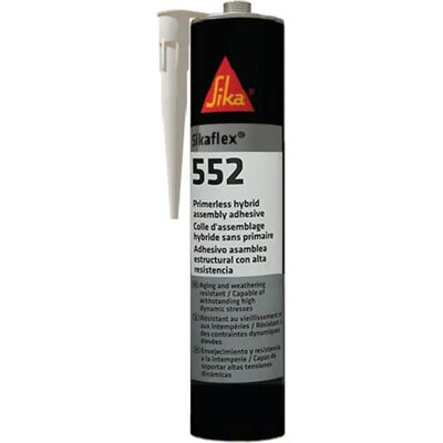 Sika 552 Adhesive - Polyurethane Hybrid, 300ml, White Sika 552 Adhesive - Polyurethane Hybrid, 300ml, White