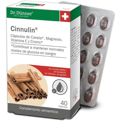 Dr. Dünner Cinnulin Ceylon Zimt 40 Kapseln - Nahrungsergänzung Dr. Dünner Cinnulin Ceylon Zimt 40 Kapseln - Nahrungsergänzung