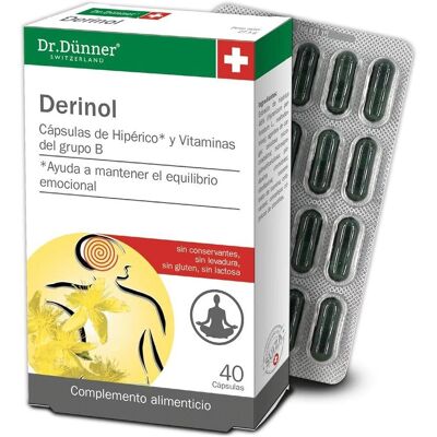 Dr. Dünner Derinol 40 Cápsulas - Complemento Alimentar Dr. Dünner Derinol 40 Cápsulas - Complemento Alimentar