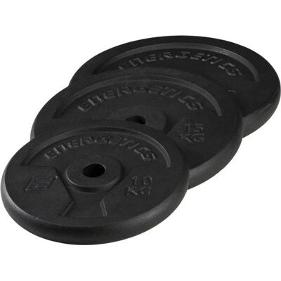 Energetics - Gusseisen Hantelscheibe - 10 kg - Plaque de poids - Publicité Energetics - Gusseisen Hantelscheibe - 10 kg - Plaque de poids - Publicité