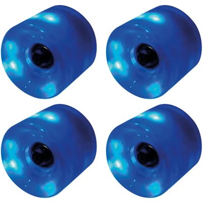 FIREFLY - 60×45 mm rueda LED - Blanco - Rueda de skateboard FIREFLY - 60×45 mm rueda LED - Blanco - Rueda de skateboard