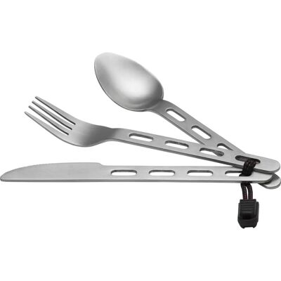 McKINLEY Silver Trekking 3-piece Cutlery - Cutlery Set McKINLEY Silver Trekking 3-piece Cutlery - Cutlery Set