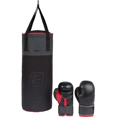 Energetics Boxsack Jr. FT - unisex - Nero/ Grigio/ Rosso - Set di Boxe Energetics Boxsack Jr. FT - unisex - Nero/ Grigio/ Rosso - Set di Boxe
