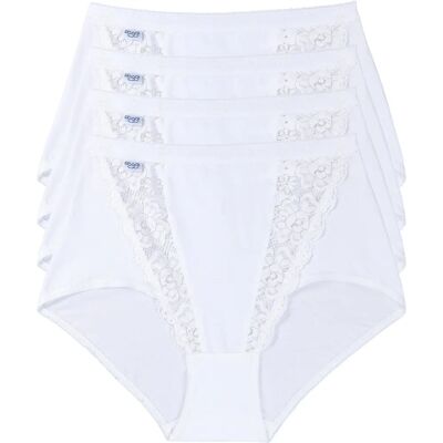 Sloggi 4-Pack Chic Maxi (10071632) - blanc Sloggi 4-Pack Chic Maxi (10071632) - blanc