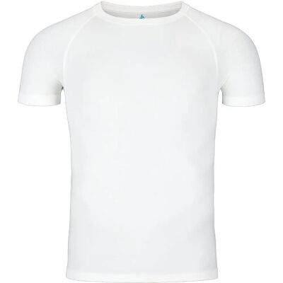 Odlo Weiß Performance Light Eco Herren Kurzarm Shirt - Funktionell Odlo Weiß Performance Light Eco Herren Kurzarm Shirt - Funktionell
