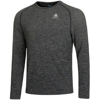 Odlo Essential Seamless - Langarm-Laufshirt - Herren Grau Melange XL Odlo Essential Seamless - Langarm-Laufshirt - Herren Grau Melange XL