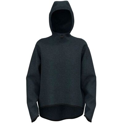 ODLO Dark Grey Melange Mid Layer Hoodie - Active 365 Knit-Hoodie ODLO Dark Grey Melange Mid Layer Hoodie - Active 365 Knit-Hoodie