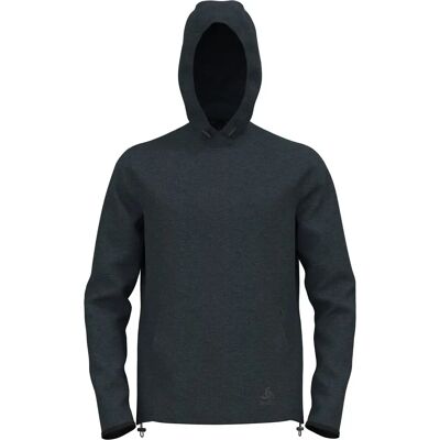 ODLO Hombre Mid Layer Hoody ACTIVE 365 - Melange Gris Oscuro - Capucha de capa media ODLO Hombre Mid Layer Hoody ACTIVE 365 - Melange Gris Oscuro - Capucha de capa media