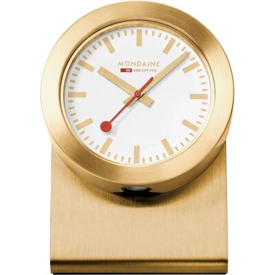 Horloge de Table Mondaine - dorée - Publicité Horloge de Table Mondaine - dorée - Publicité