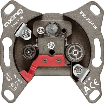 Axing BSD 963-11N socket-outlet - FM, TV, Data - Grey Axing BSD 963-11N socket-outlet - FM, TV, Data - Grey
