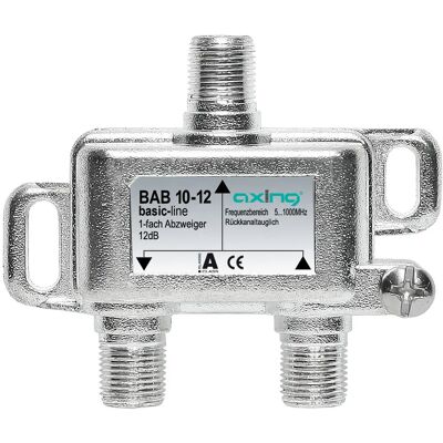Axing BAB 10-10 Diviseur de câble en acier inoxydable - Diviseur de câbles Axing BAB 10-10 Diviseur de câble en acier inoxydable - Diviseur de câbles