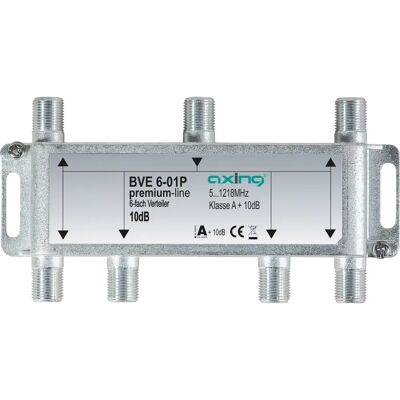 Axing BVE00601P1 Kabelverteiler Edelstahl - TV Zubehör Axing BVE00601P1 Kabelverteiler Edelstahl - TV Zubehör