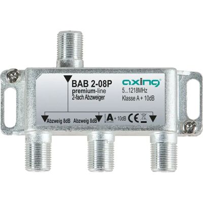 Divisore di cavi Axing BAB 2-08P - Accessorio TV via cavo Divisore di cavi Axing BAB 2-08P - Accessorio TV via cavo