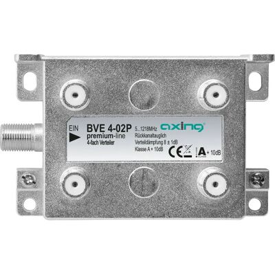 Splitter cavi Axing BVE 4-02P - Connettori F, Grigio Splitter cavi Axing BVE 4-02P - Connettori F, Grigio