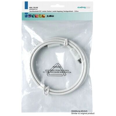 Câble coaxial Axing BAK25090 2,5 m IEC Blanc Câble coaxial Axing BAK25090 2,5 m IEC Blanc
