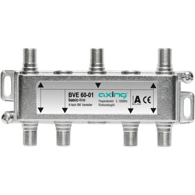 Axing BVE 60-01 Kabelverteiler - 5-1006 MHz - Silber Axing BVE 60-01 Kabelverteiler - 5-1006 MHz - Silber