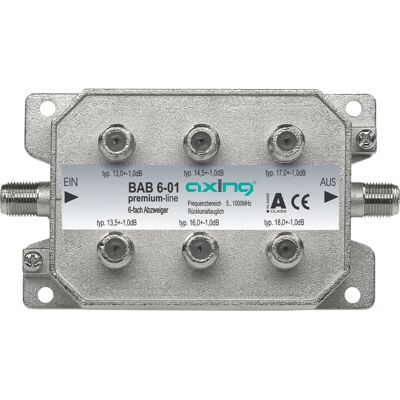 Axing BAB 6-01 Grauer Kabelverteiler - Kabelverteiler Axing BAB 6-01 Grauer Kabelverteiler - Kabelverteiler