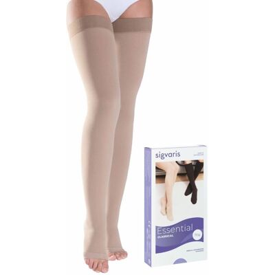 Sigvaris 702 Ccl2 Tfq Bas de Compression à Pointe Ouverte - Bas de Compression - Publicité Sigvaris 702 Ccl2 Tfq Bas de Compression à Pointe Ouverte - Bas de Compression - Publicité