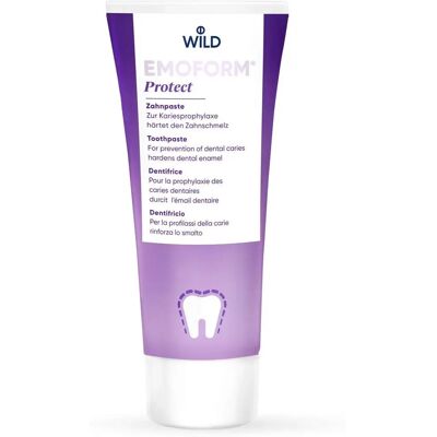 Dentifrice Emoform Protect - Renforce l'émail et prévient les caries - Publicité Dentifrice Emoform Protect - Renforce l'émail et prévient les caries - Publicité